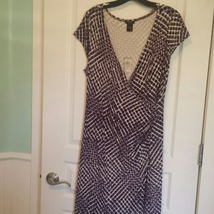 Ann Taylor stretch knit wrap dress
